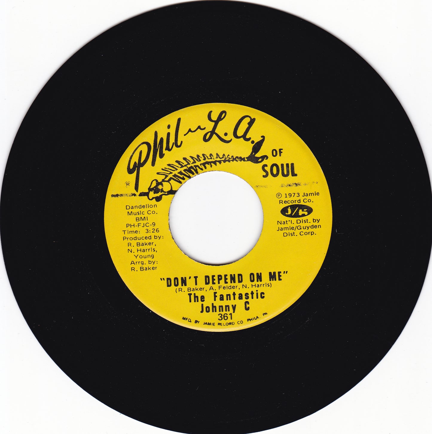 The Fantastic johnny C Don't depend on me