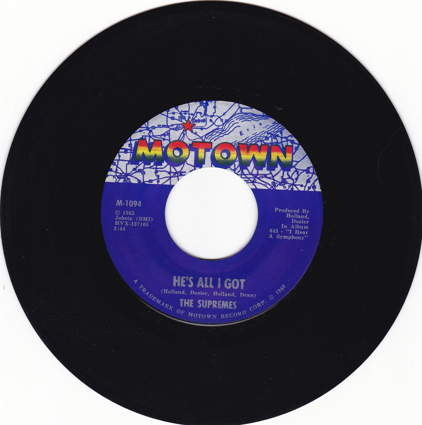 The Supremes He's all i got