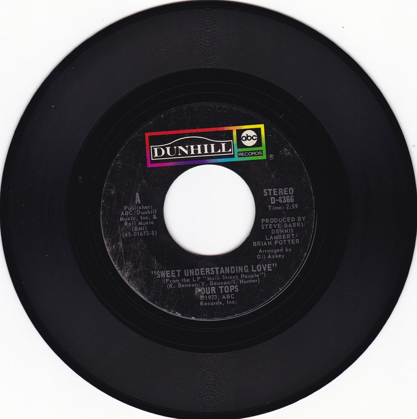 Four Tops Sweet understanding love