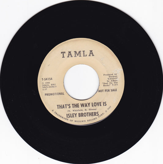 Isley Brothers That's the way love is