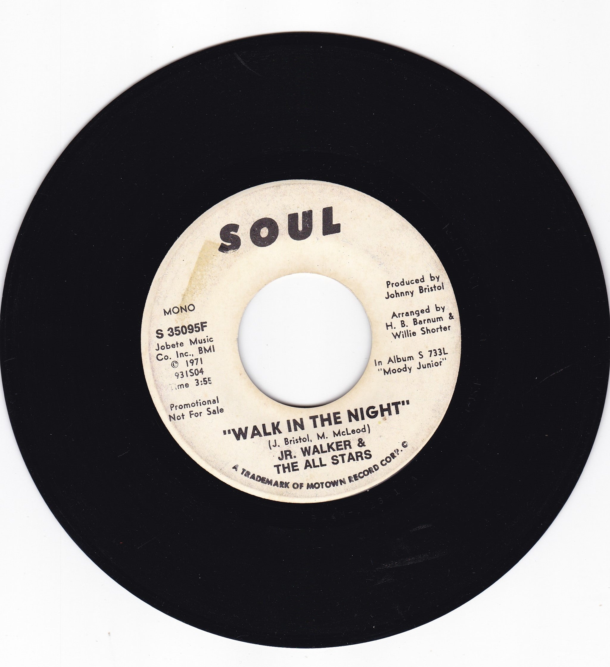 Jr Walker & the All Stars Walk in the night – 3 Before 8