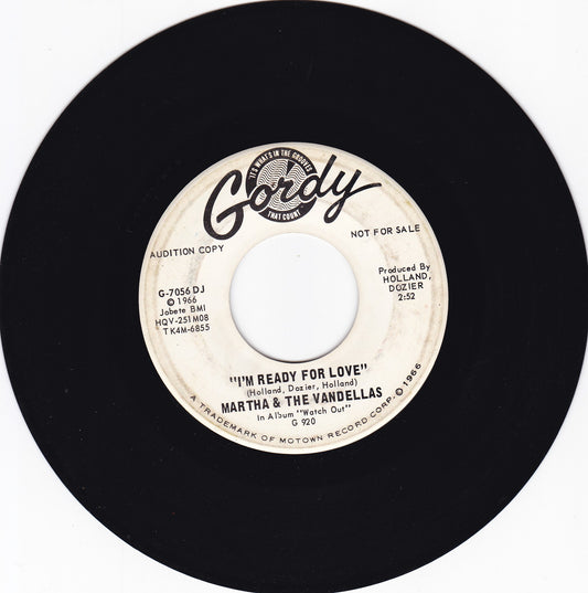 Martha & the Vandellas I'm ready for love