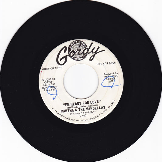 Martha & the Vandellas I'm ready for love