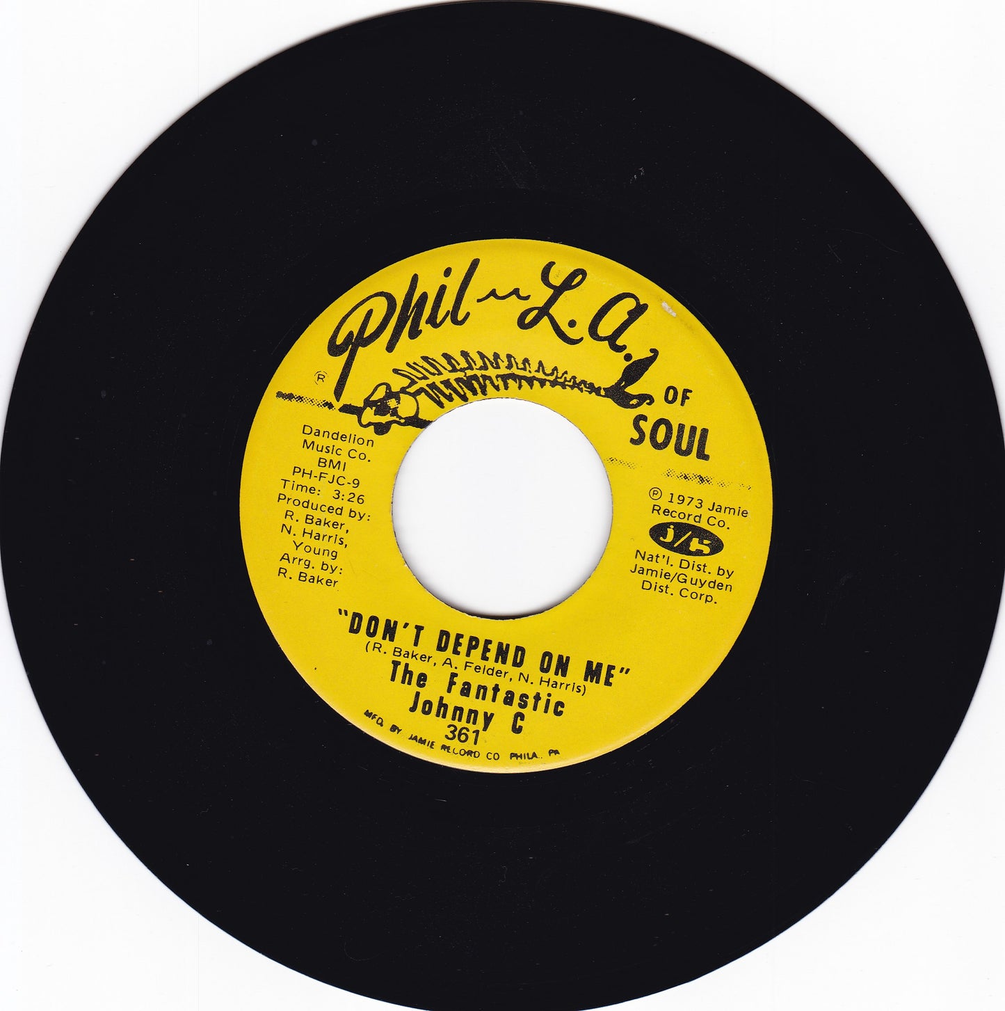 The Fantastic Johnny C Don't depend on me