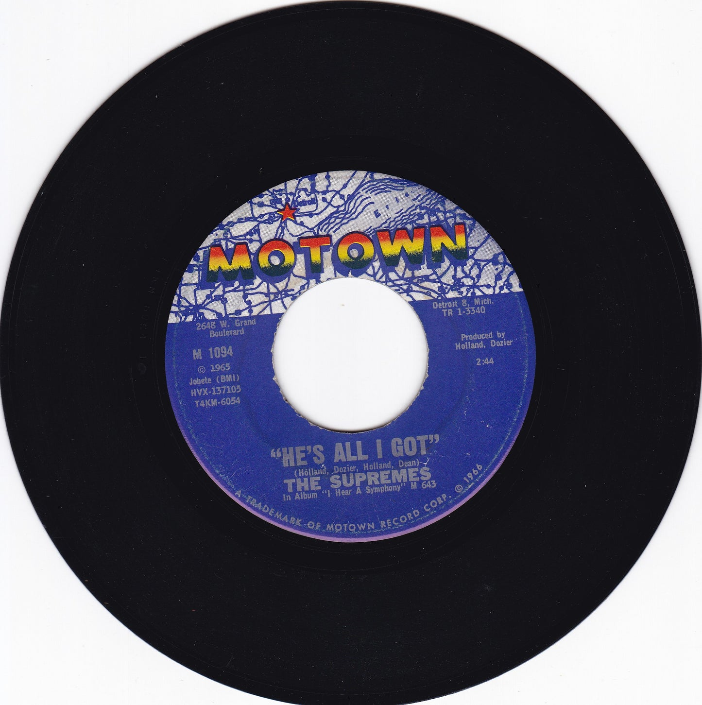 The Supremes He's all i got