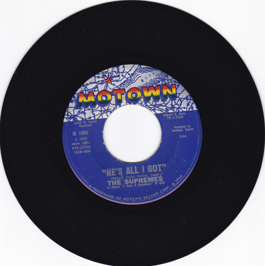 The Supremes He's all i got