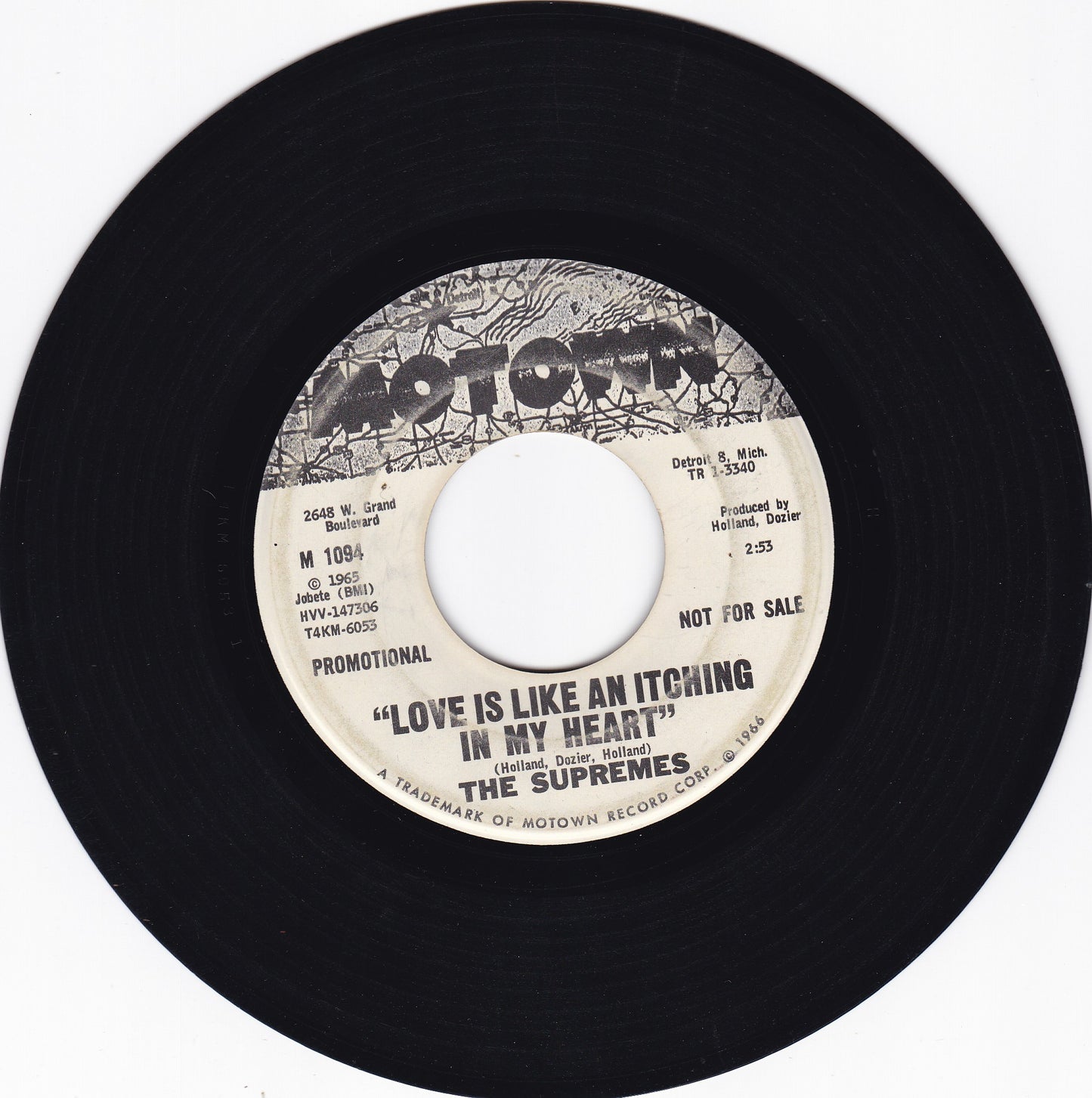The Supremes Love is like a itching in my heart