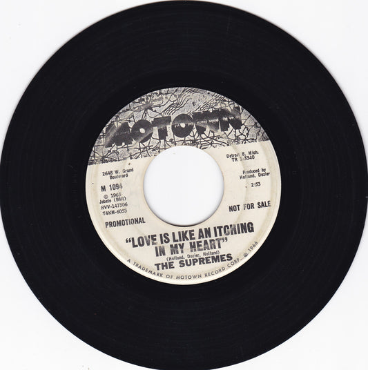 The Supremes Love is like a itching in my heart